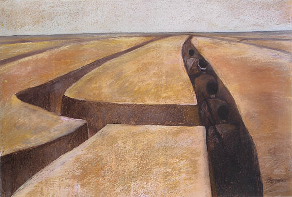 Hào (1972), Phấn màu, 147 x 200 cm, Dương Bích Liên