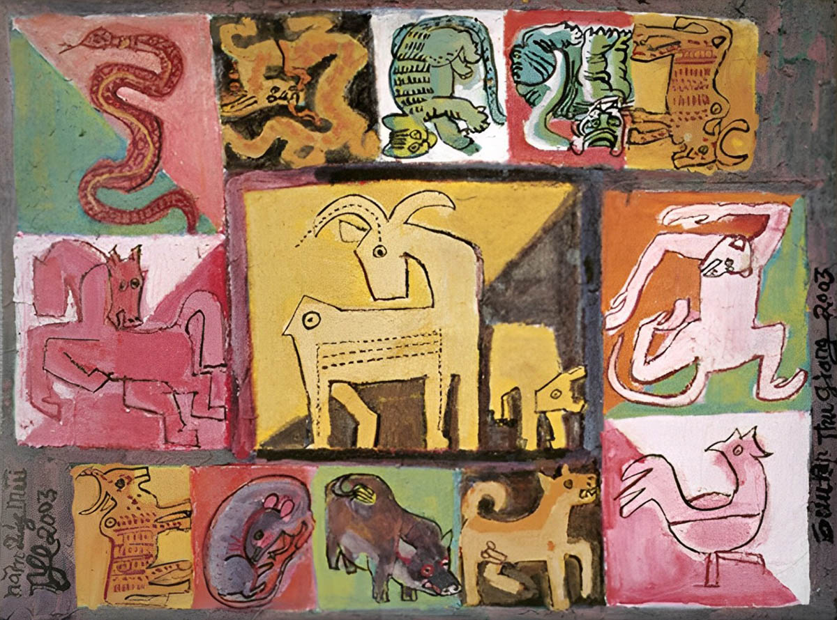 12 con giáp (2003), Bột màu, Nguyễn Tư Nghiêm