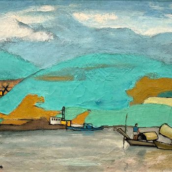 Sông Đà II (1980), Sơn dầu, 57 x 76 cm, Bùi Xuân Phái