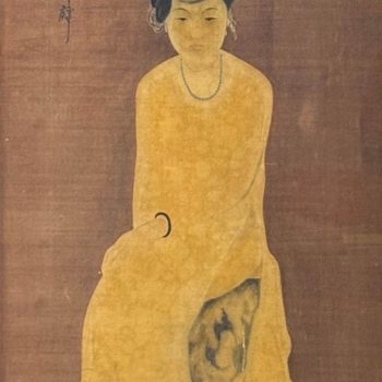 Hiện vẻ hoa (1935), Sơn dầu trên Lụa, Nguyễn Tường Lân